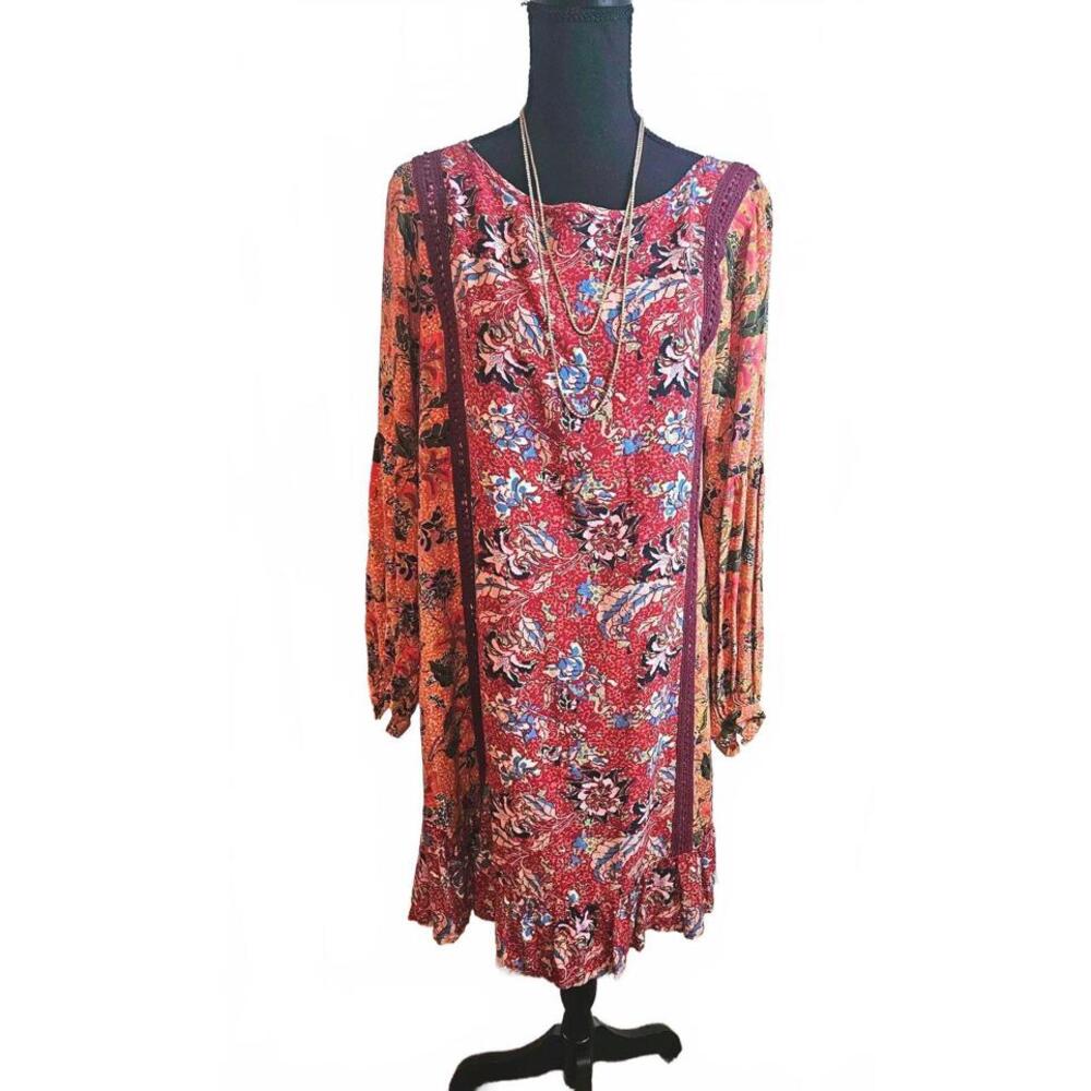 Matilda Jane Artisinal Bohemian Flowy Floral Size M Dress #377
